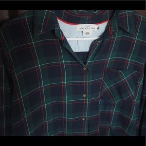 H&M Flannel Button Down Tunic